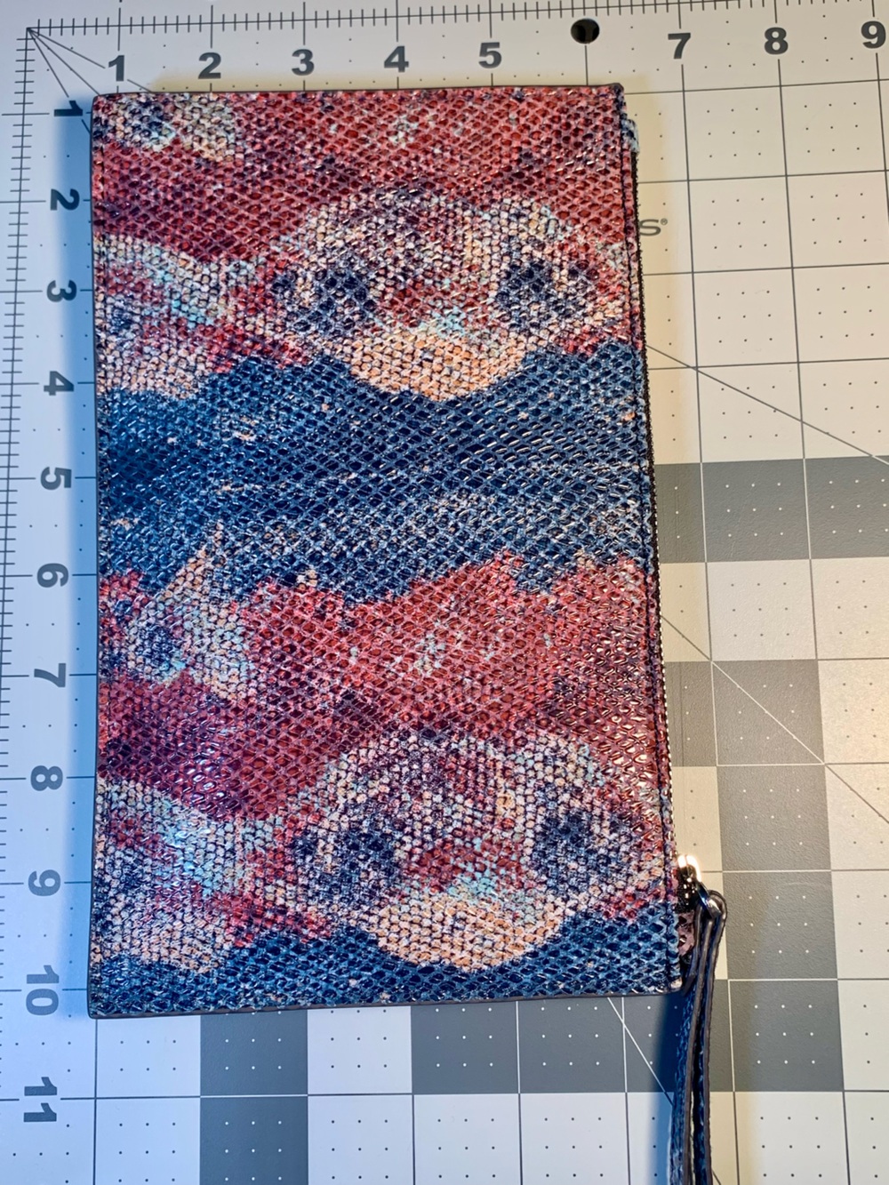 Aimee Kestenberg Multicolor Snakeskin-Texture Wristlet - Picture 5 of 7